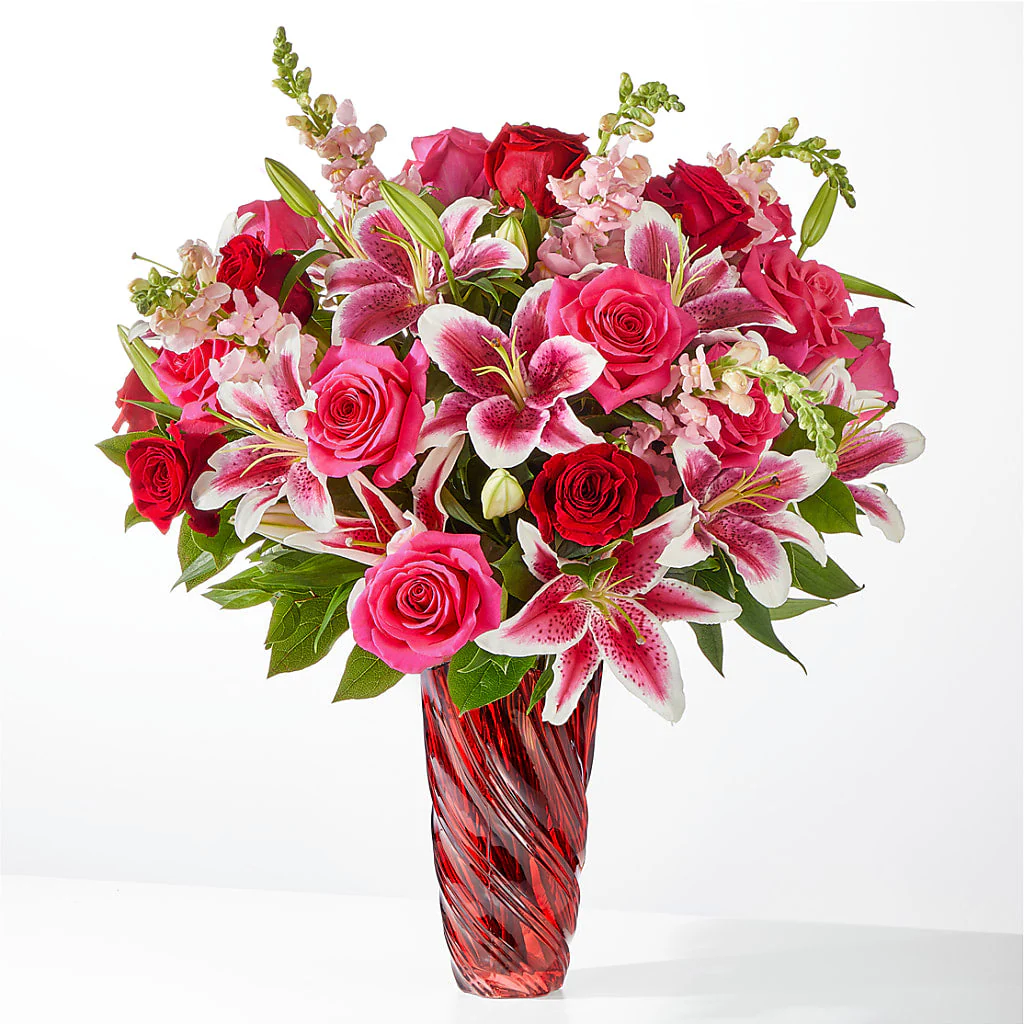 Always You Bouquet with Luxe Swirl Vase - Image 3