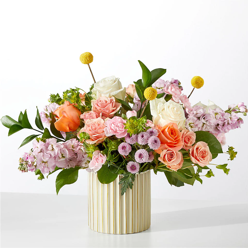 French Market Bouquet with Ivory Vase - Image 3