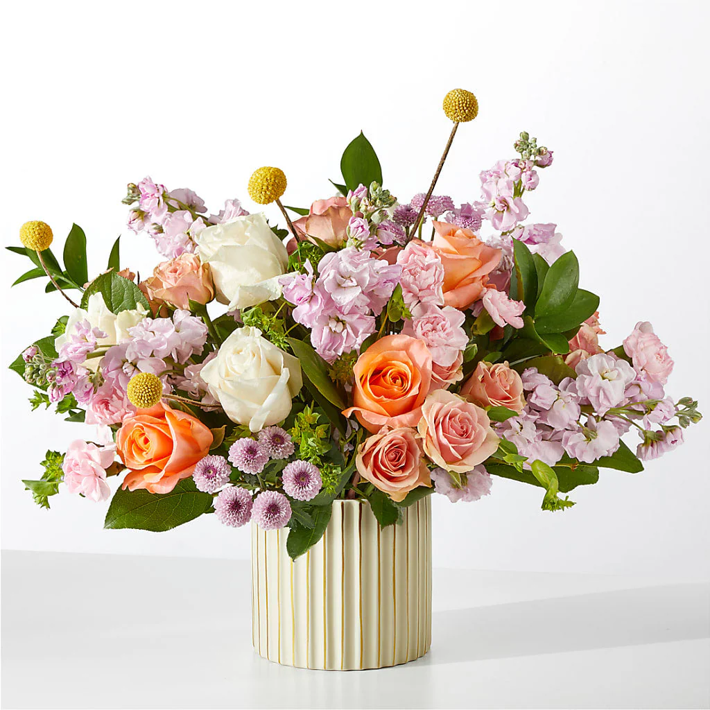 French Market Bouquet with Ivory Vase - Image 4