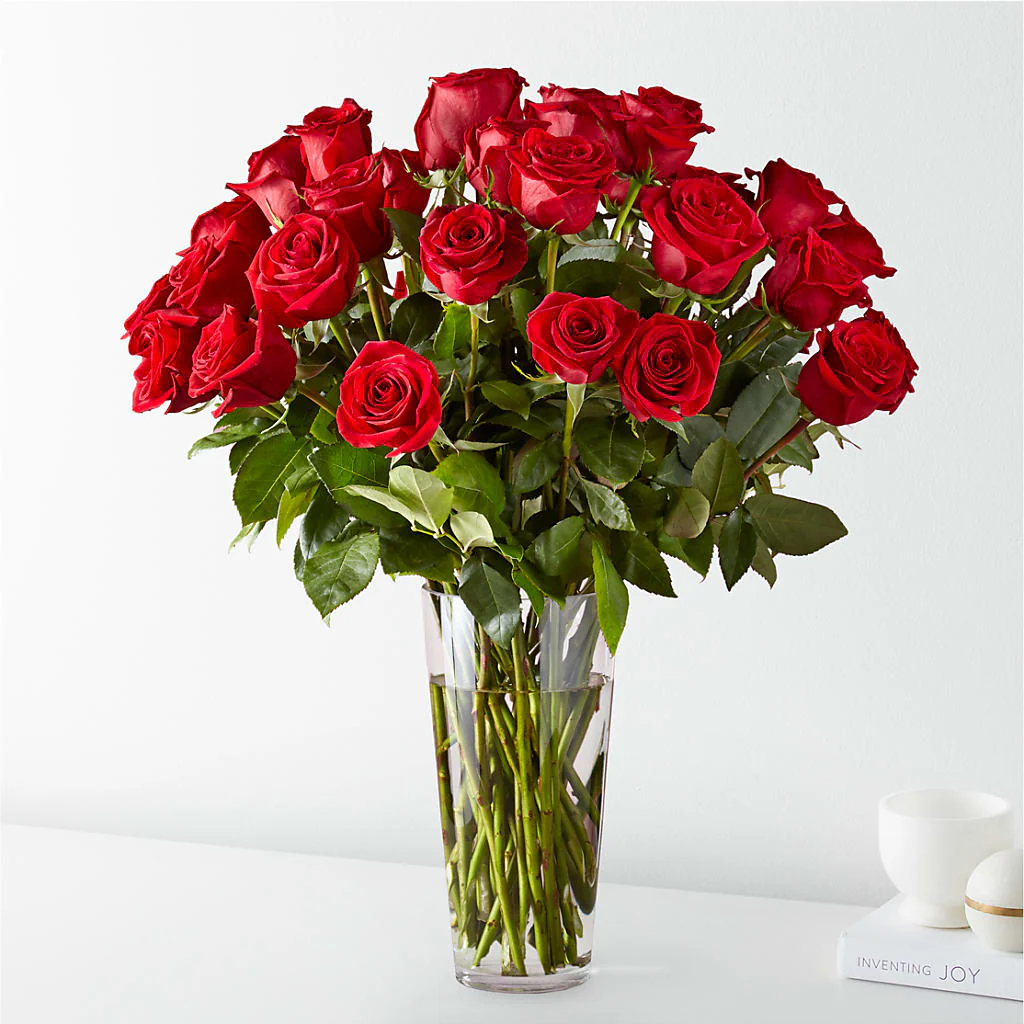 Long Stem Red Rose Bouquet - Image 4