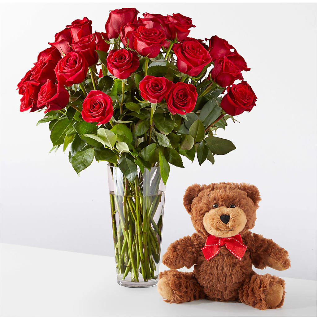 Romantic Long Stem Red Rose Bouquet Bundles - Image 4